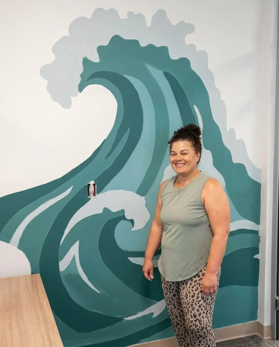 The Great Wave, mural by MJ Costello